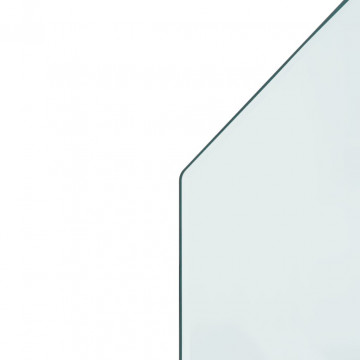 Placă de sticlă pentru șemineu, hexagonală, 80x60 cm - Img 7