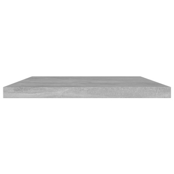Plăci bibliotecă, gri beton, 4 buc, 60 x 10 x 1,5 cm, PAL - Img 3