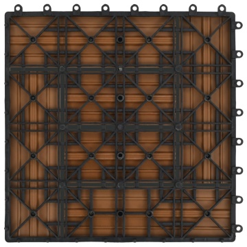 Plăci de pardoseală, 22 buc., culoare tec, 30x30 cm, WPC, 2 mp - Img 5