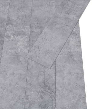 Plăci de pardoseală autoadezive, gri ciment, 5,02 m², PVC, 2 mm - Img 3