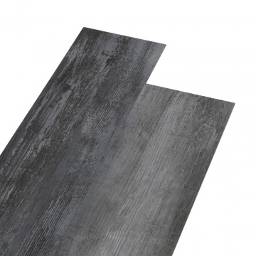 Plăci de pardoseală autoadezive, gri lucios, 5,02 m², PVC, 2 mm - Img 1