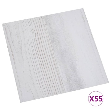 Plăci pardoseală autoadezive 55 buc. gri deschis PVC 5,11 m² - Img 2