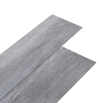 Plăci pardoseală autoadezive gri lemn mat 5,02 m² PVC 2 mm - Img 2