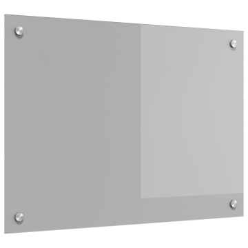 Plăcuță de bucătărie Gri deschis 70x50x0,6 cm din sticlă temperată - Img 2
