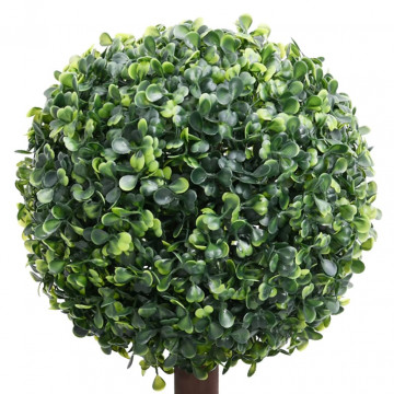 Plantă artificială cimișir cu ghiveci verde 118cm formă minge - Img 2