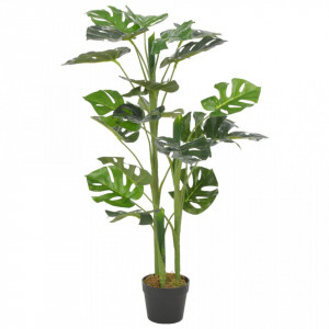 Plantă artificială Monstera cu ghiveci, verde, 100 cm - Img 1