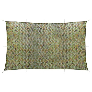 Plasă de camuflaj cu geantă de depozitare, verde, 2x6 m - Img 1