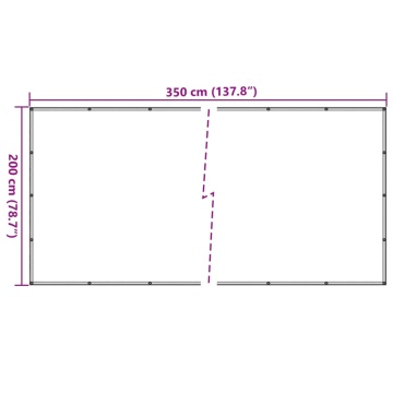 Plasă de remorcă, negru, 2 x 3,5 m, HDPE - Img 6