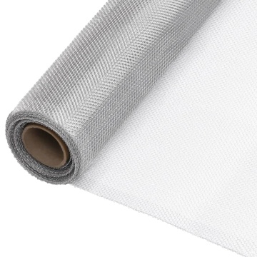 Plasă de sârmă, argintiu, 112x2000 cm, aluminiu - Img 1