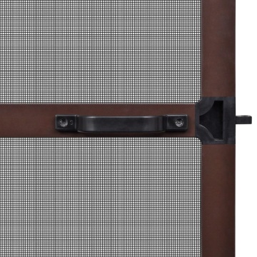 Plasă insecte cu balamale pentru uși, maro, 100 x 215 cm - Img 4