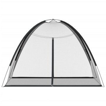 Plasa țânțari Mongolia cu uși, 220 ochiuri negru 200x150x140 cm - Img 4