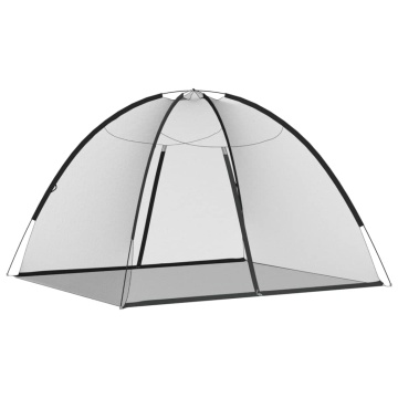 Plasa țânțari Mongolia cu uși, 220 ochiuri negru 200x180x135 cm - Img 2