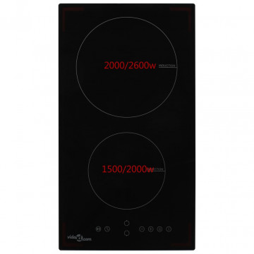 Plită cu inducție cu 2 arzătoare, control tactil, sticlă 3500 W - Img 1