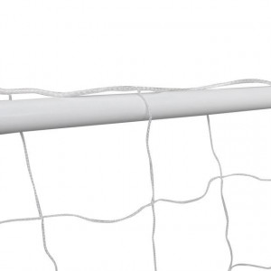 Poartă de fotbal din oțel calitate superioară set 240 x 90 x 150 cm - Img 3