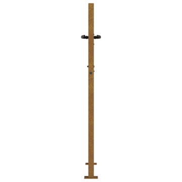 Poartă pentru grădină, 105x130 cm, oțel corten, model copac - Img 8