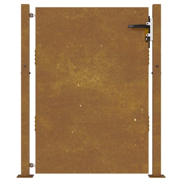 Poartă pentru grădină, 105x130 cm, oțel corten - Img 4