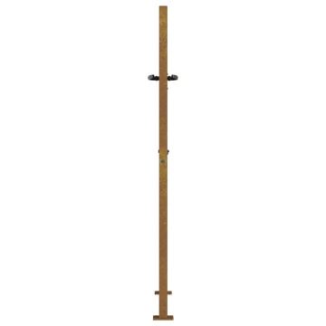 Poartă pentru grădină, 105x155 cm, oțel corten, dreptunghiuri - Img 5