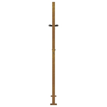 Poartă pentru grădină, 105x155 cm, oțel corten, model copac - Img 5