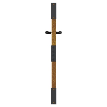 Poartă pentru grădină, 85x75 cm, oțel corten, model iarbă - Img 8