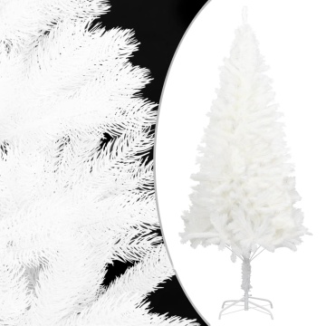 Pom de Crăciun artificial, ace cu aspect natural, alb, 120 cm - Img 1