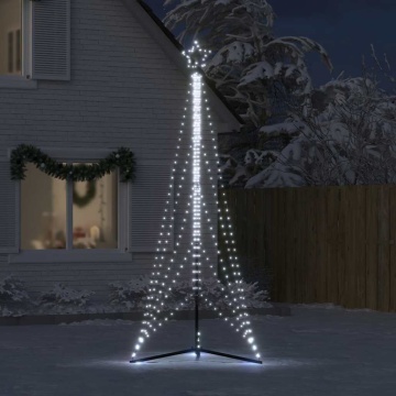 Pom de Crăciun LED 525 LED-uri Alb Rece 302 cm - Img 3