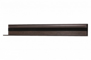 Porti 35 (Raft Suspendat) Oak Czecoladowy/Black Glass - Img 1