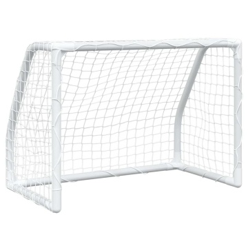 Porți de fotbal de copii 2 buc., cu minge alb 64x35x48 cm metal - Img 4