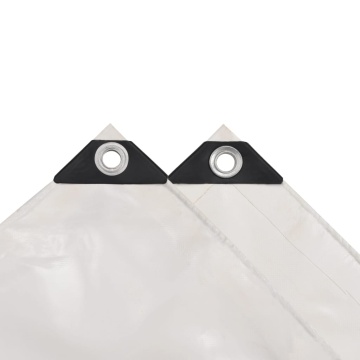 Prelată 650 g/m² 4 x 4 m Alb - Img 3