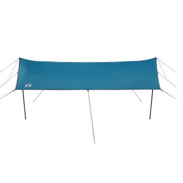 Prelată de camping, albastru, 460x305x210 cm, impermeabilă - Img 3
