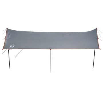 Prelată de camping gri/portocaliu, 460x305x210 cm, impermeabilă - Img 4
