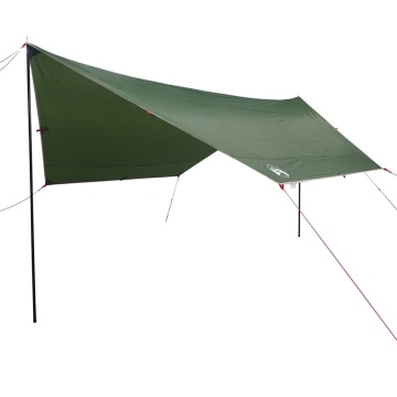 Prelată de camping, verde, 430x380x210 cm, impermeabilă - Img 2