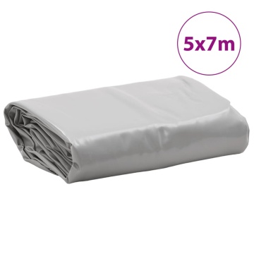 Prelată, gri, 5x7 m, 650 g/m² - Img 7