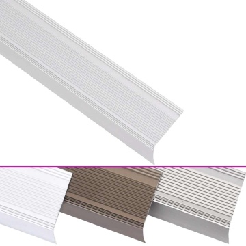 Profile trepte în formă de L, 5 buc, argintiu, 100 cm, aluminiu - Img 2