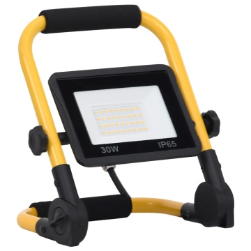 Proiector cu LED și mâner, 30 W, alb cald - Img 8