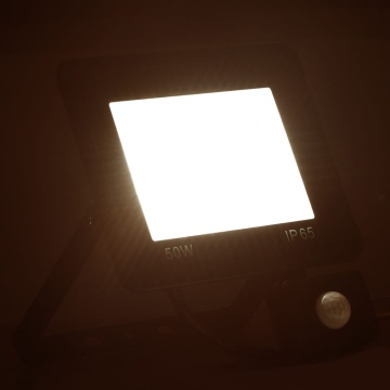 Proiector LED cu senzor, 50 W, alb cald - Img 2