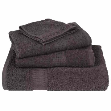 Prosoape de baie 25 buc Antracit 100x150cm 360 g/m² 100% bumbac - Img 4
