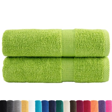Prosoape de mâini premium SOLUND 2 buc. verde 50x100cm 600 gsm - Img 2
