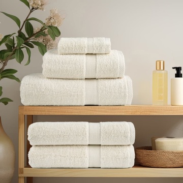 Prosoape mâini premium SOLUND 10 buc crem 30x30 cm 600 gsm - Img 3