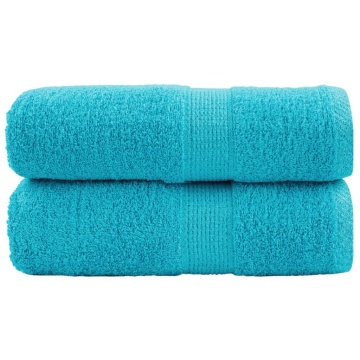 Prosoape mâini premium SOLUND 2 buc turcoaz 30x30cm 600 gsm - Img 1