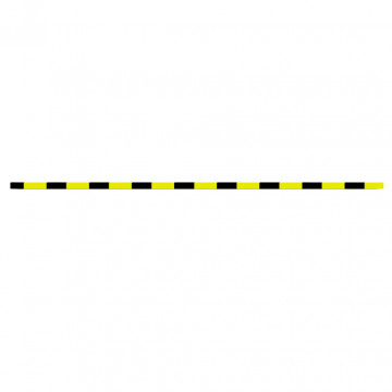 Protecție de colț, galben și negru, 6x2x101,5 cm, PU - Img 3