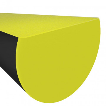 Protecții de colț, 2 buc., galben și negru, 4x3x100 cm, PU - Img 6