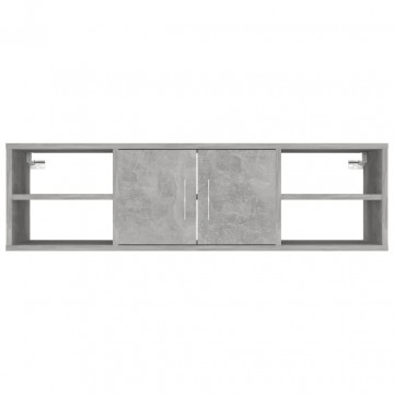 Raft de perete, gri beton, 102x30x29 cm, PAL - Img 8