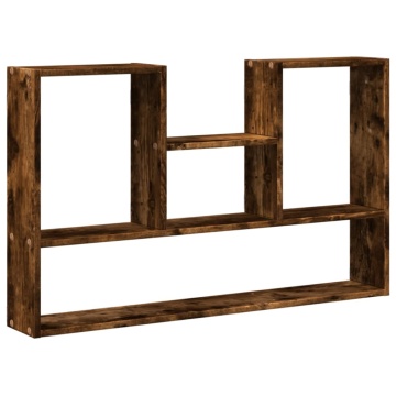 Raft de perete, stejar fumuriu, 99x15x60 cm, lemn prelucrat - Img 2