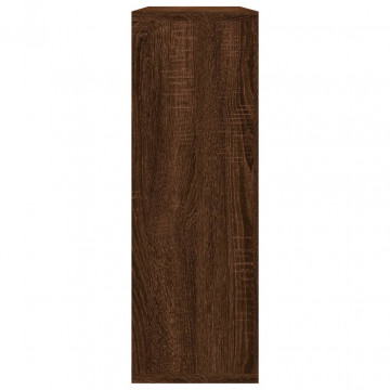 Raft de perete, stejar maro, 104x20x58,5 cm, lemn compozit - Img 4