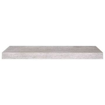 Raft de perete suspendat, gri beton, 60x23,5x3,8 cm, MDF - Img 4