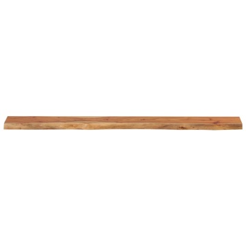 Raft perete 160x20x2,5cm dreptunghiular lemn acacia margine vie - Img 4