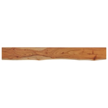 Raft perete 180x20x2,5cm dreptunghiular lemn acacia margine vie - Img 2