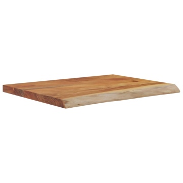 Raft perete 40x30x3,8 cm dreptunghiular lemn acacia margine vie - Img 3