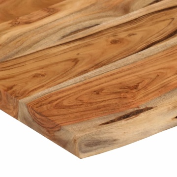 Raft perete 50x30x3,8 cm dreptunghiular lemn acacia margine vie - Img 6