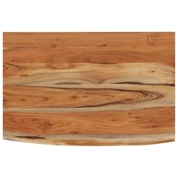 Raft perete 60x40x2,5 cm dreptunghiular lemn acacia margine vie - Img 2
